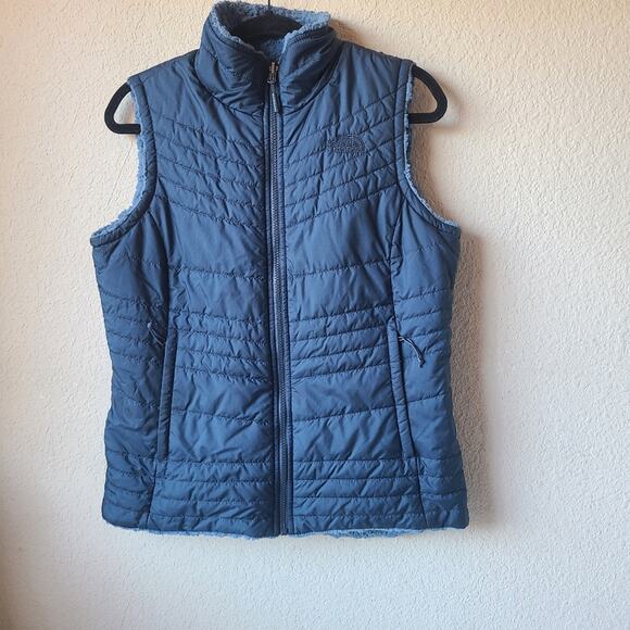 The North Face Blue Reversible Outdoor Vest Women's Size M - Picture 1 of 8